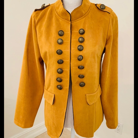Jackets & Blazers - MILITARY STYLE JACKET MUSTARD